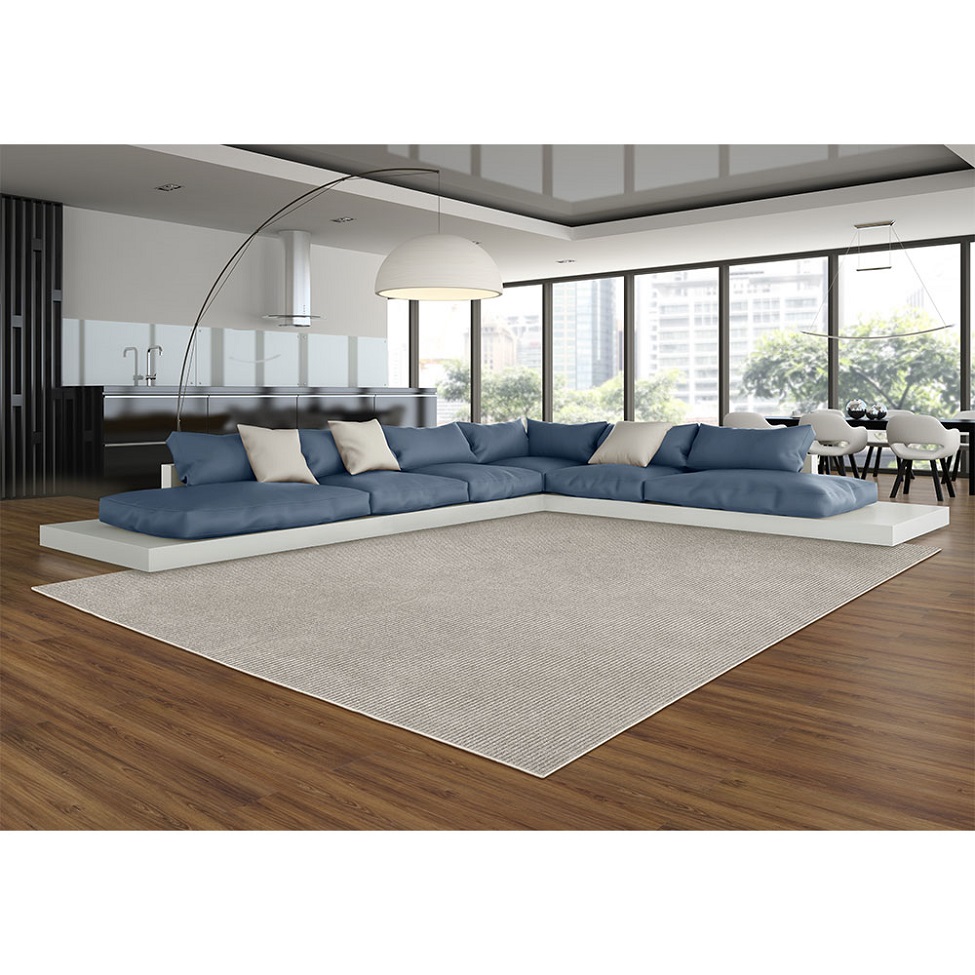 Tapete Tufting Mariana Retangular Veludo (400x500) Cinza