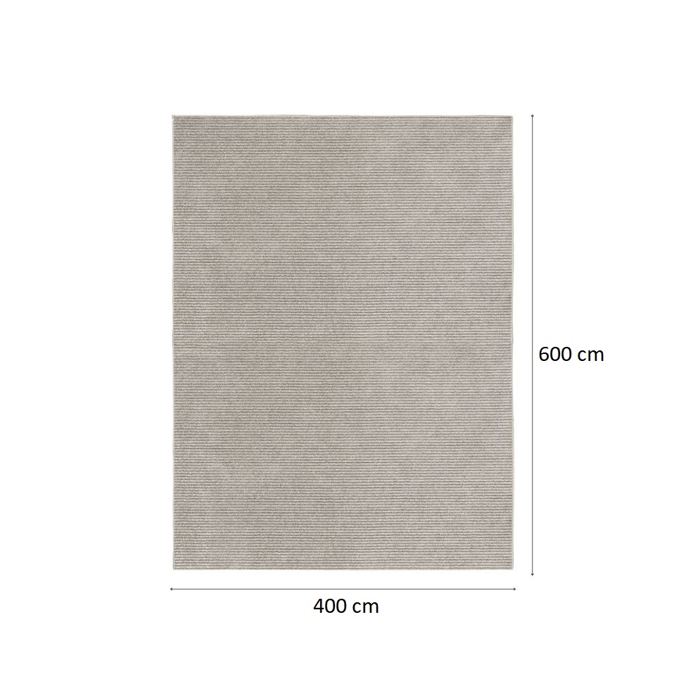 Tapete Tufting Mariana Retangular Veludo (400x600) Cinza