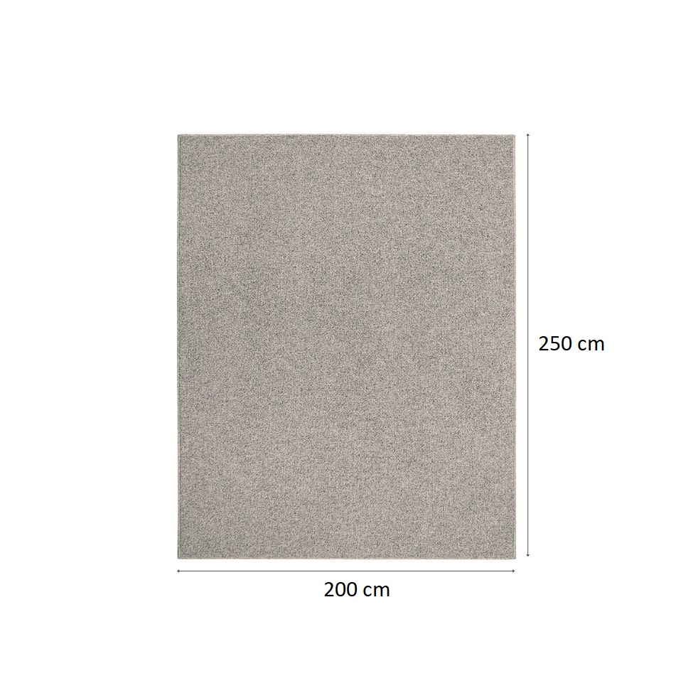 Tapete Tufting Paradise Lua Nova Retangular Bouclé (200x250) Cinza