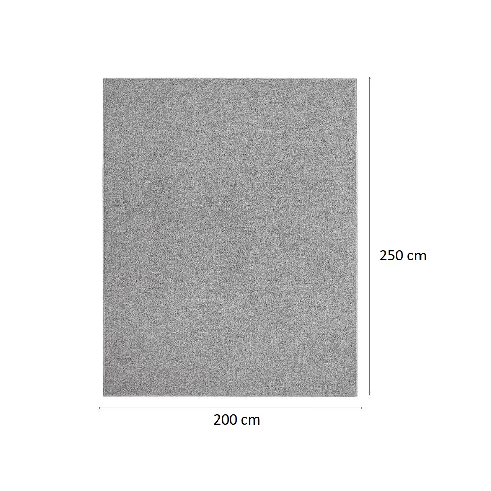 Tapete Tufting Paradise Volcano Retangular Bouclé (200x250) Cinza