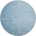 Tapete Tufting Relex Redondo Veludo (190x190) Azul Claro