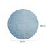 Tapete Tufting Relex Redondo Veludo (190x190) Azul Claro