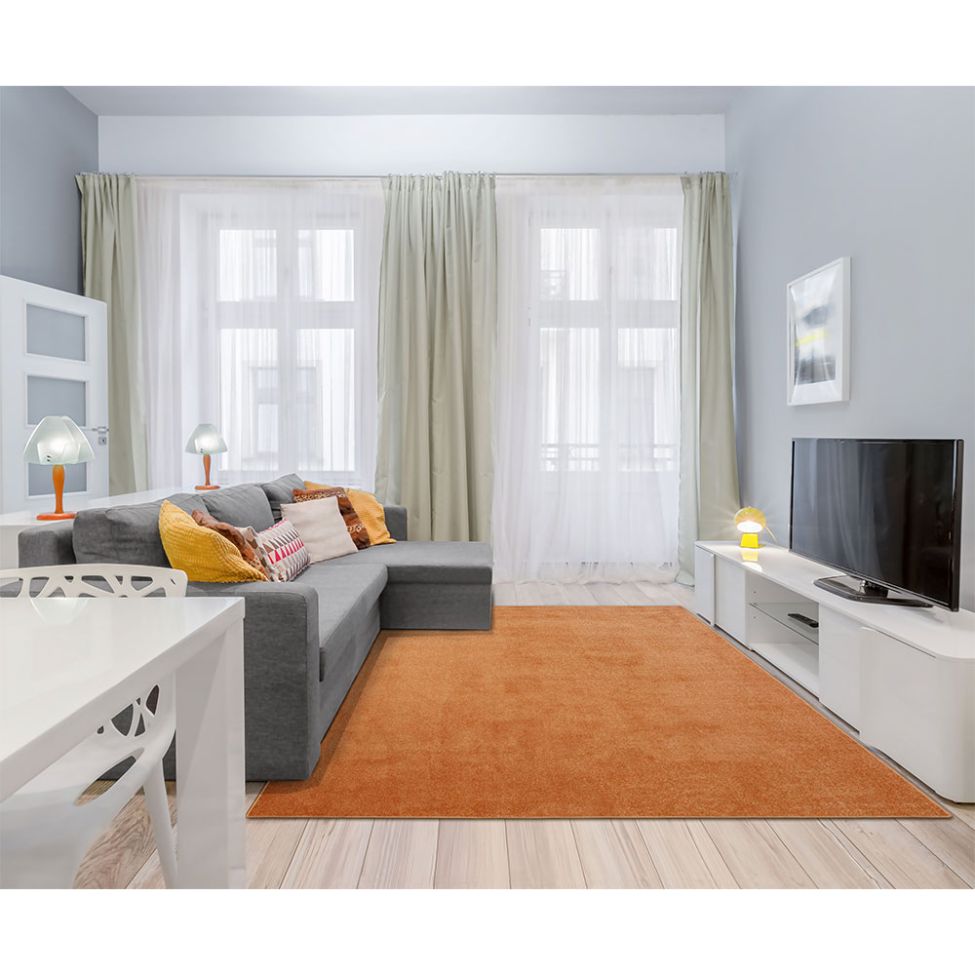 Tapete Tufting Relex Retangular Polipropileno (200x250) Pêssego