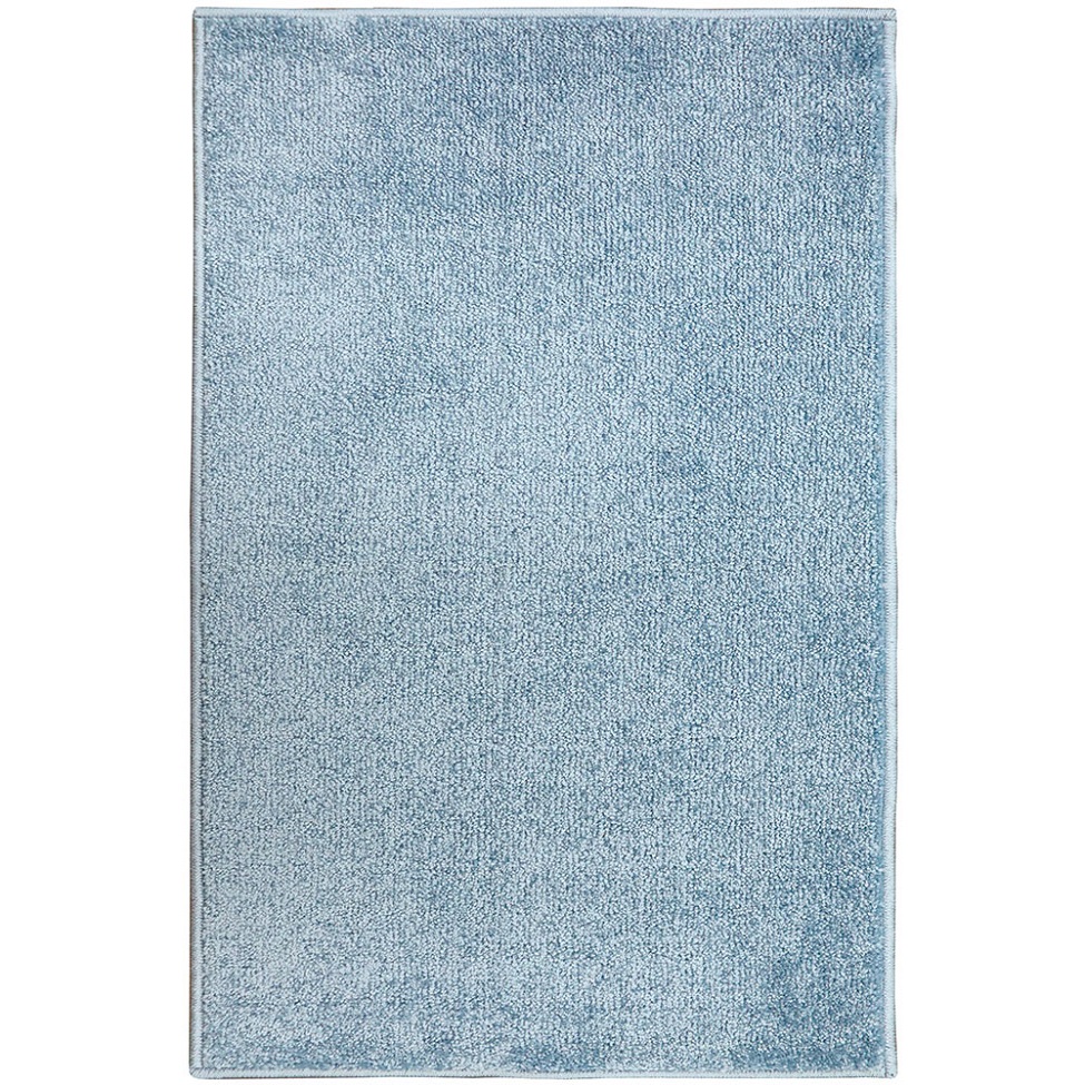 Tapete Tufting Relex Retangular Veludo (100x150) Azul Claro