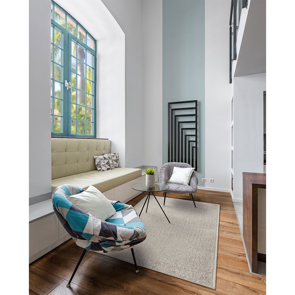 Tapete Tufting Relex Retangular Veludo (100x150) Marfim