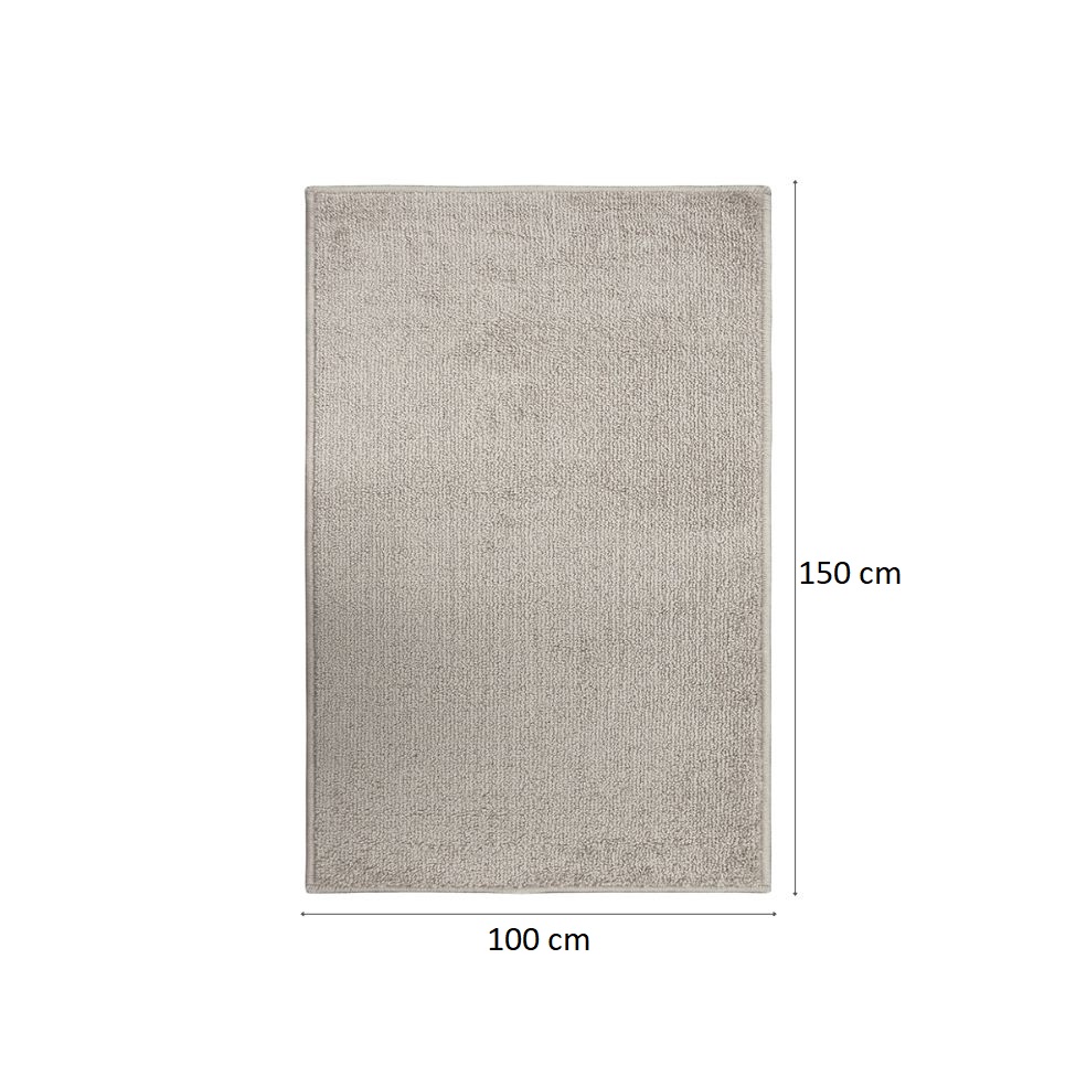 Tapete Tufting Relex Retangular Veludo (100x150) Marfim