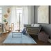 Tapete Tufting Relex Retangular Veludo (150x200) Azul Claro