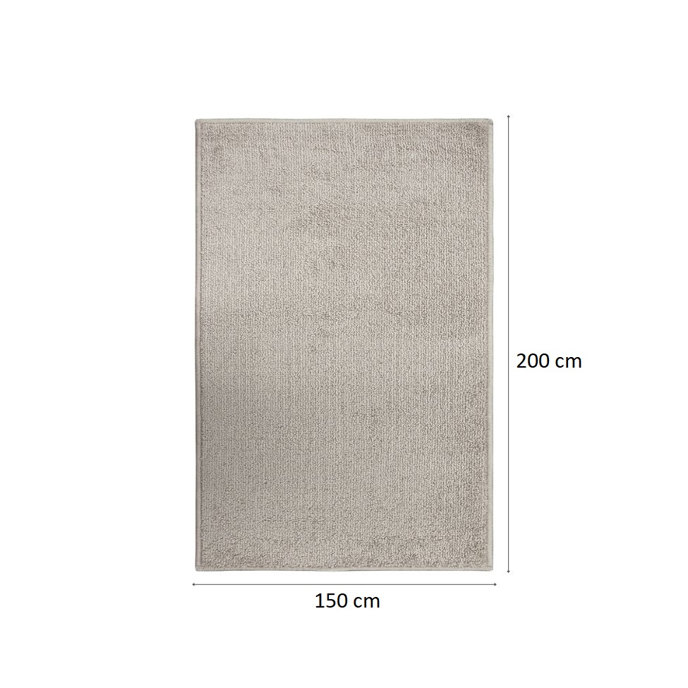 Tapete Tufting Relex Retangular Veludo (150x200) Marfim