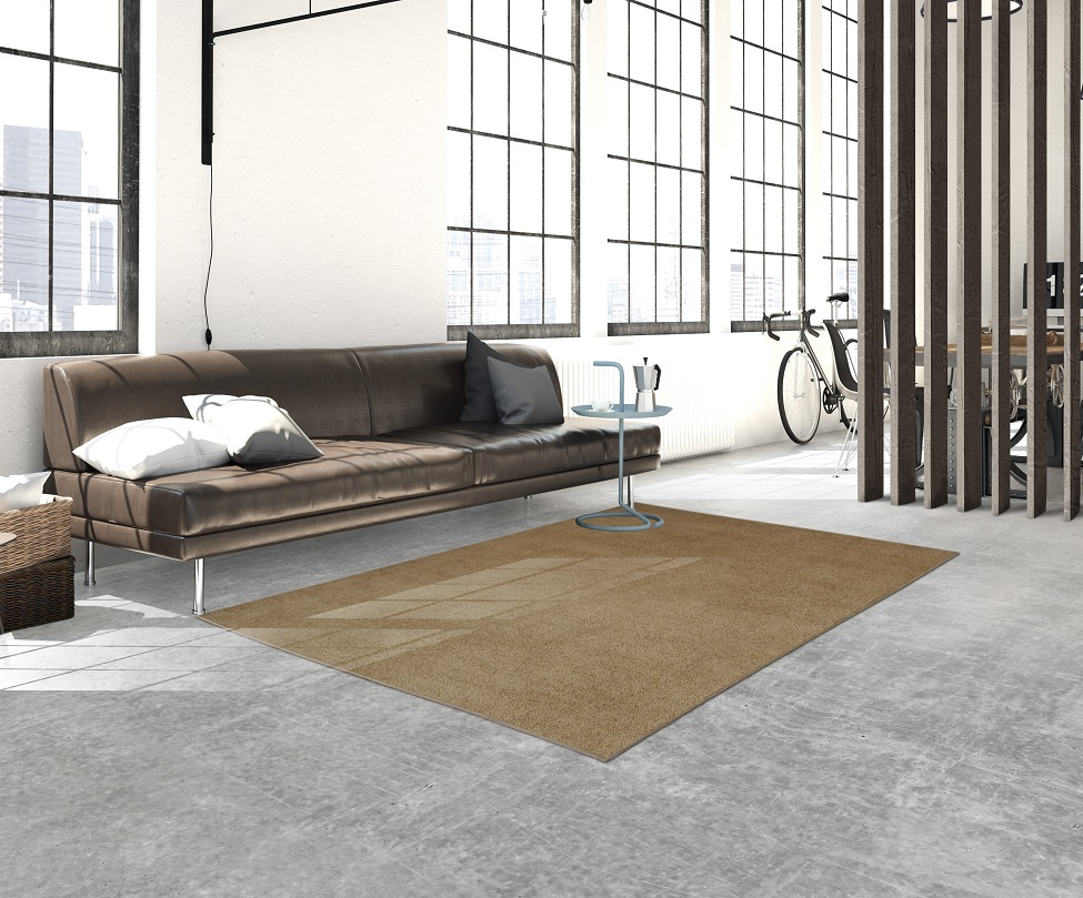 Tapete Tufting Relex Retangular Veludo (150x200) Trigo