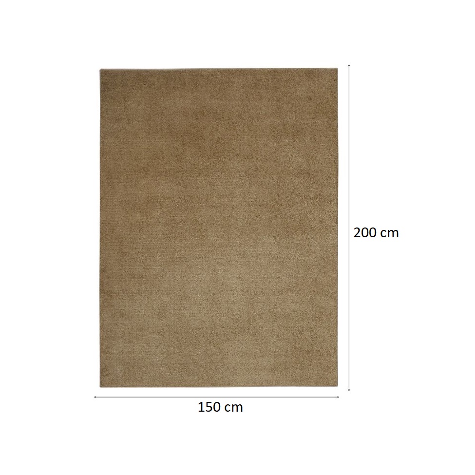 Tapete Tufting Relex Retangular Veludo (150x200) Trigo