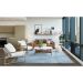 Tapete Tufting Relex Retangular Veludo (200x250) Azul Claro