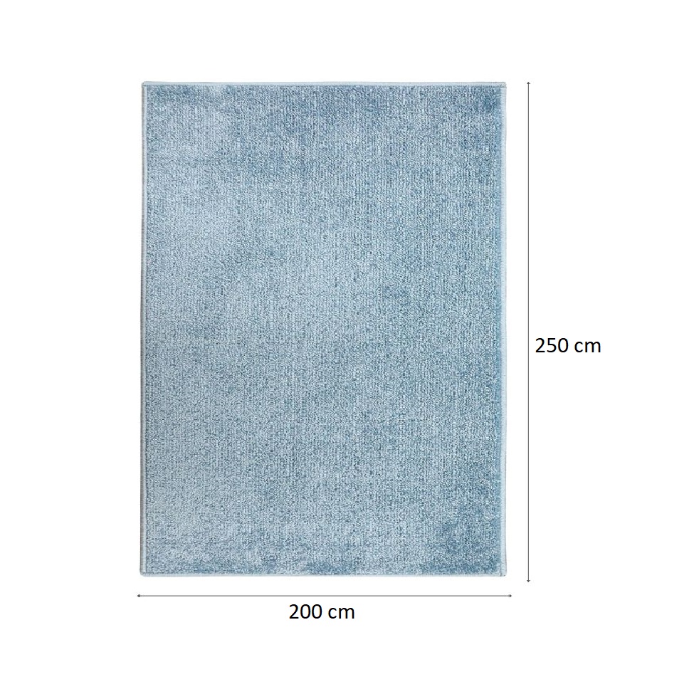 Tapete Tufting Relex Retangular Veludo (200x250) Azul Claro