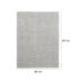 Tapete Tufting Relex Retangular Veludo (200x250) Prata