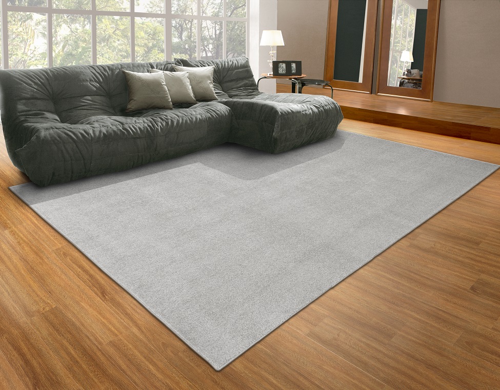 Tapete Tufting Relex Retangular Veludo (200x300) Prata