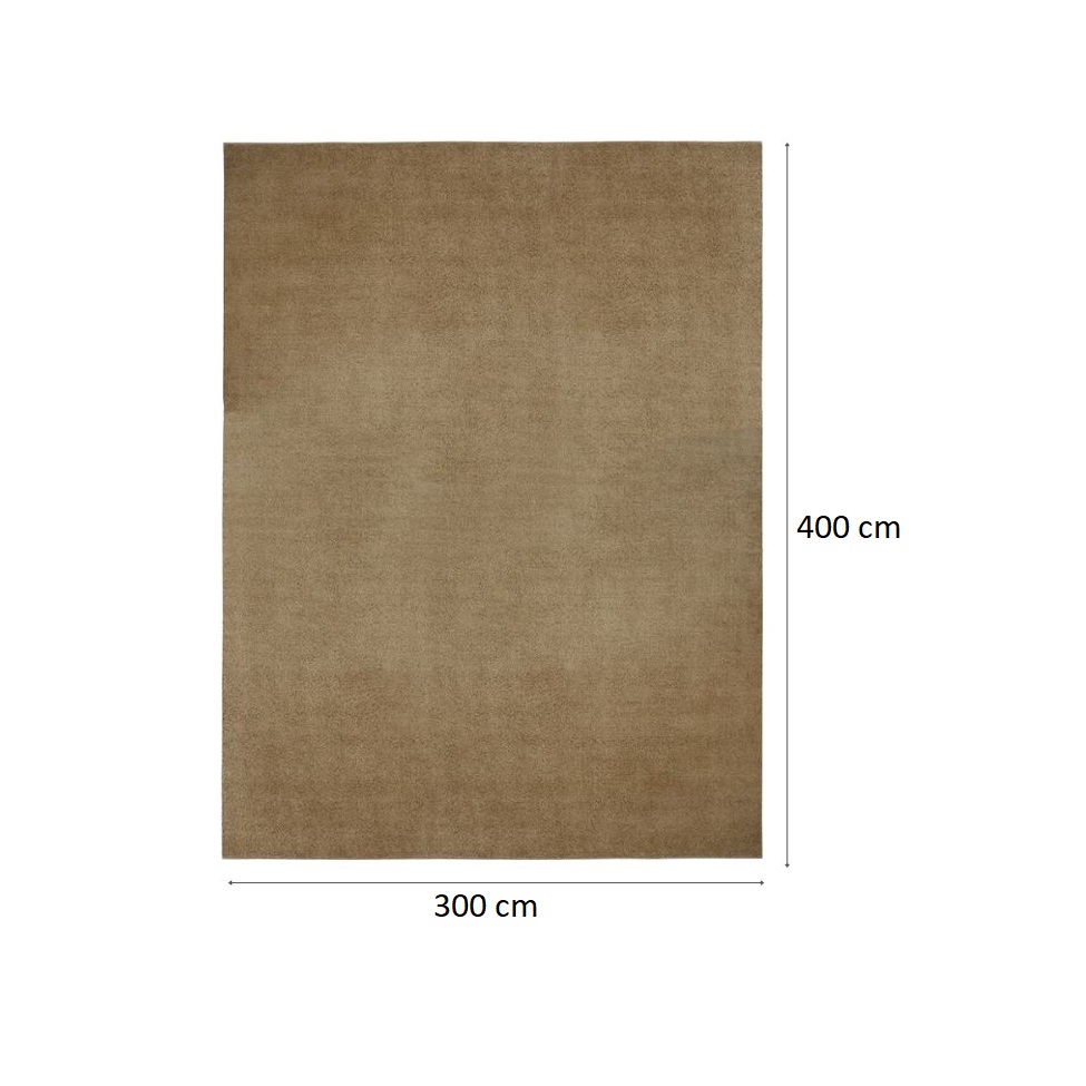 Tapete Tufting Relex Retangular Veludo (300x400) Trigo