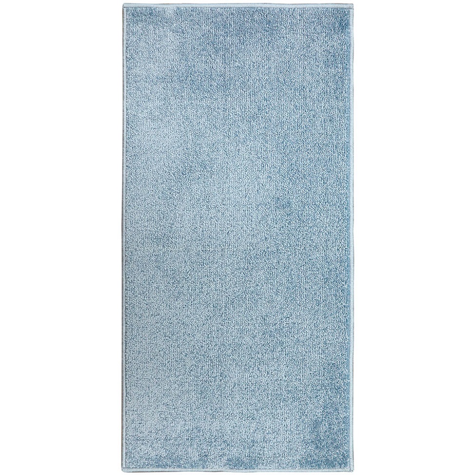 Tapete Tufting Relex Retangular Veludo (50x100) Azul Claro