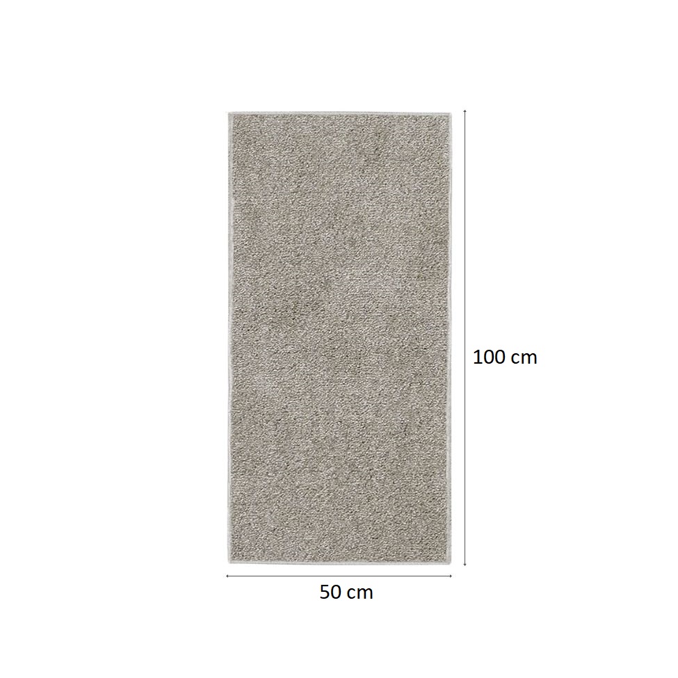 Tapete Tufting Relex Retangular Veludo (50x100) Gelo