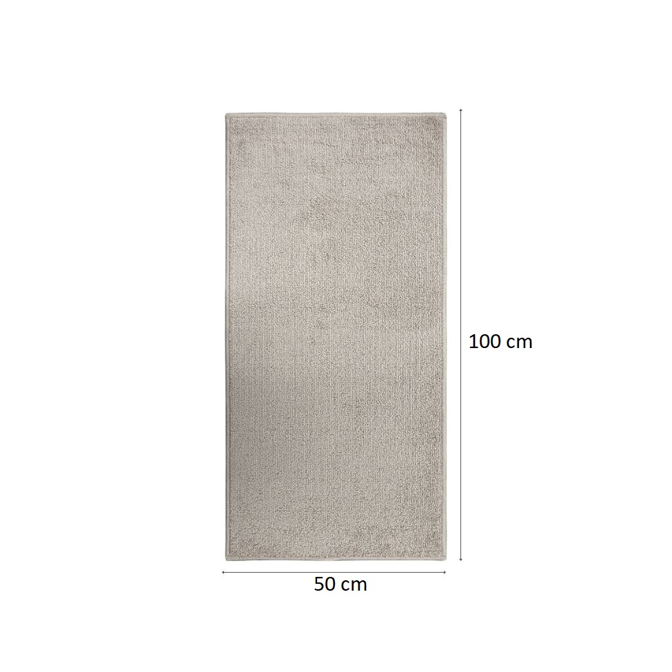 Tapete Tufting Relex Retangular Veludo (50x100) Marfim