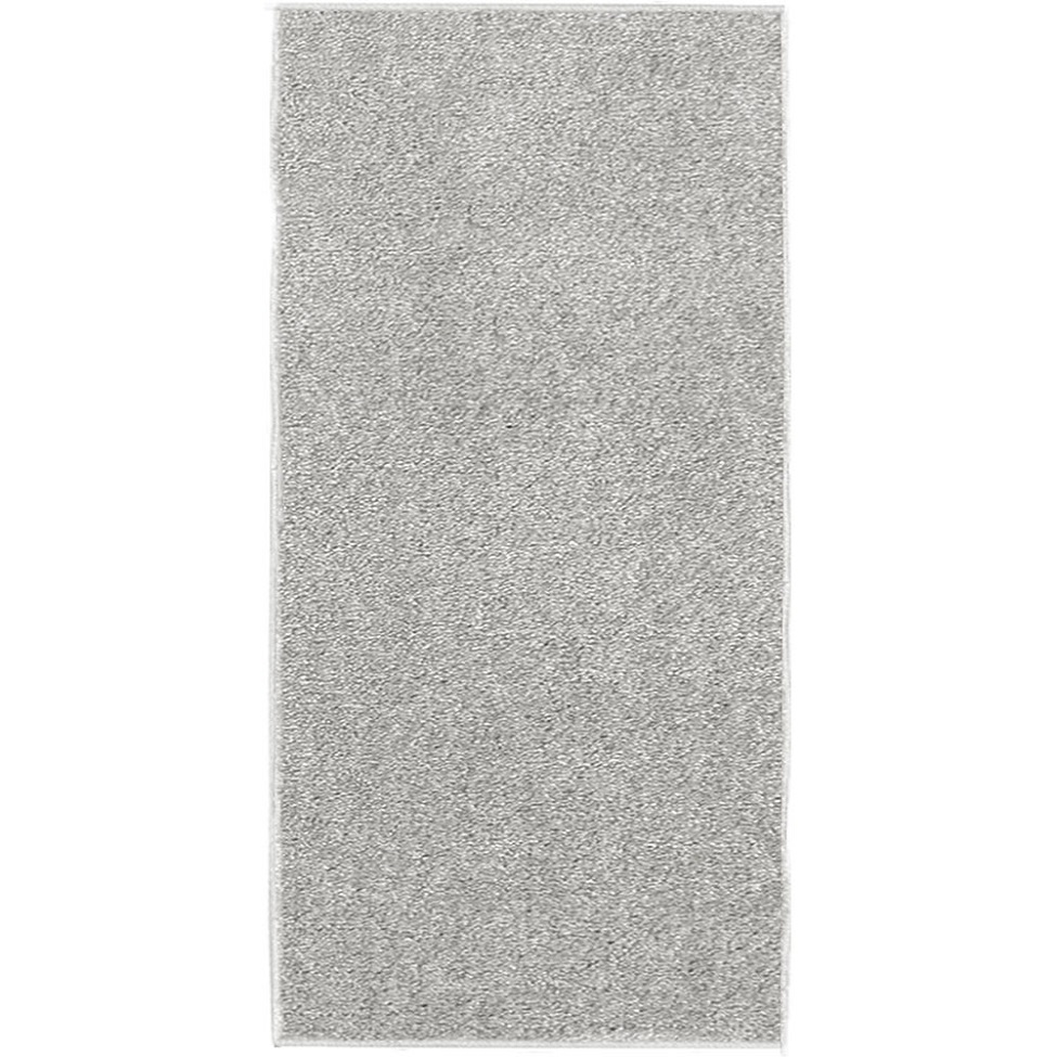 Tapete Tufting Relex Retangular Veludo (50x100) Prata