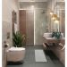 Tapete Tufting Relex Retangular Veludo (50x100) Prata