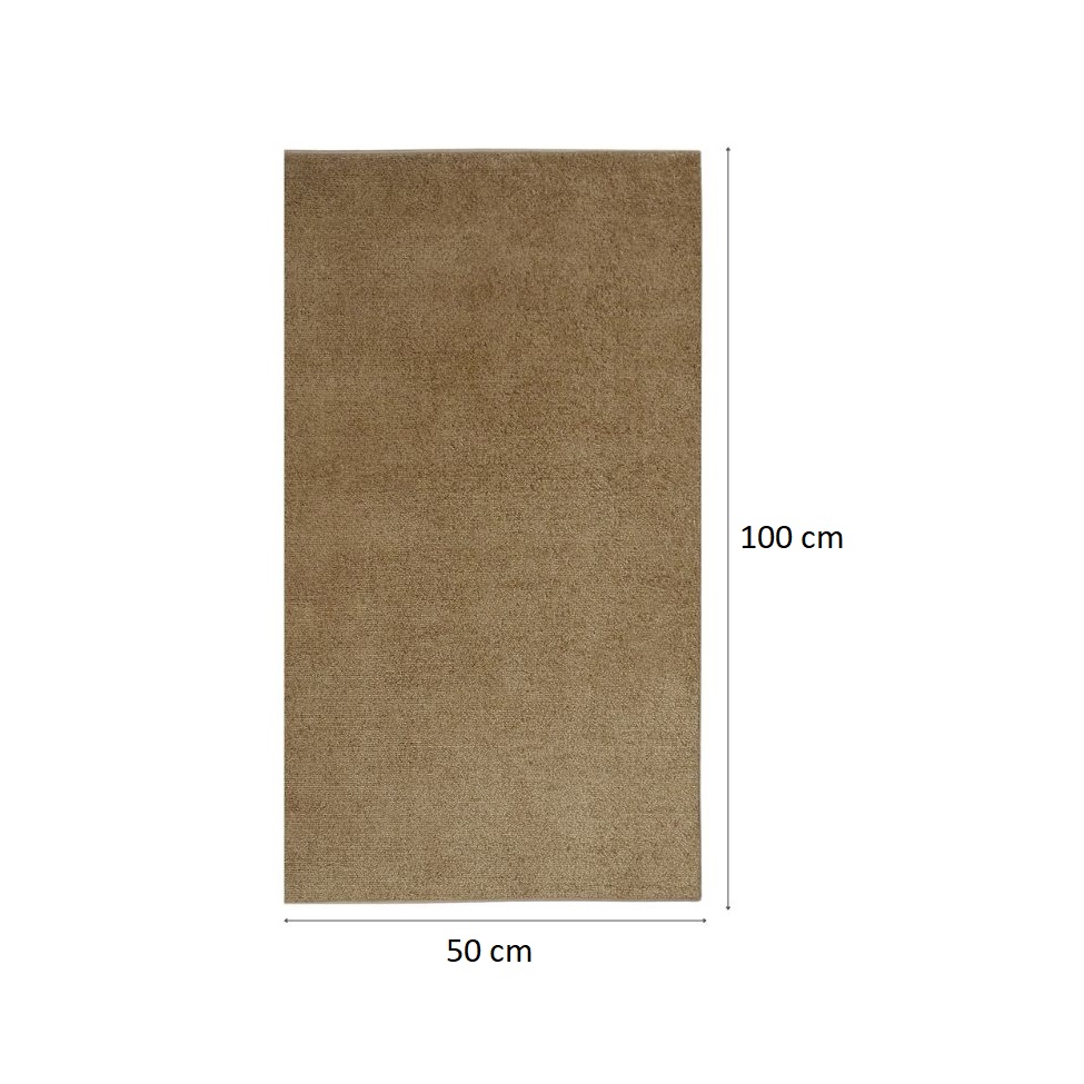 Tapete Tufting Relex Retangular Veludo (50x100) Trigo