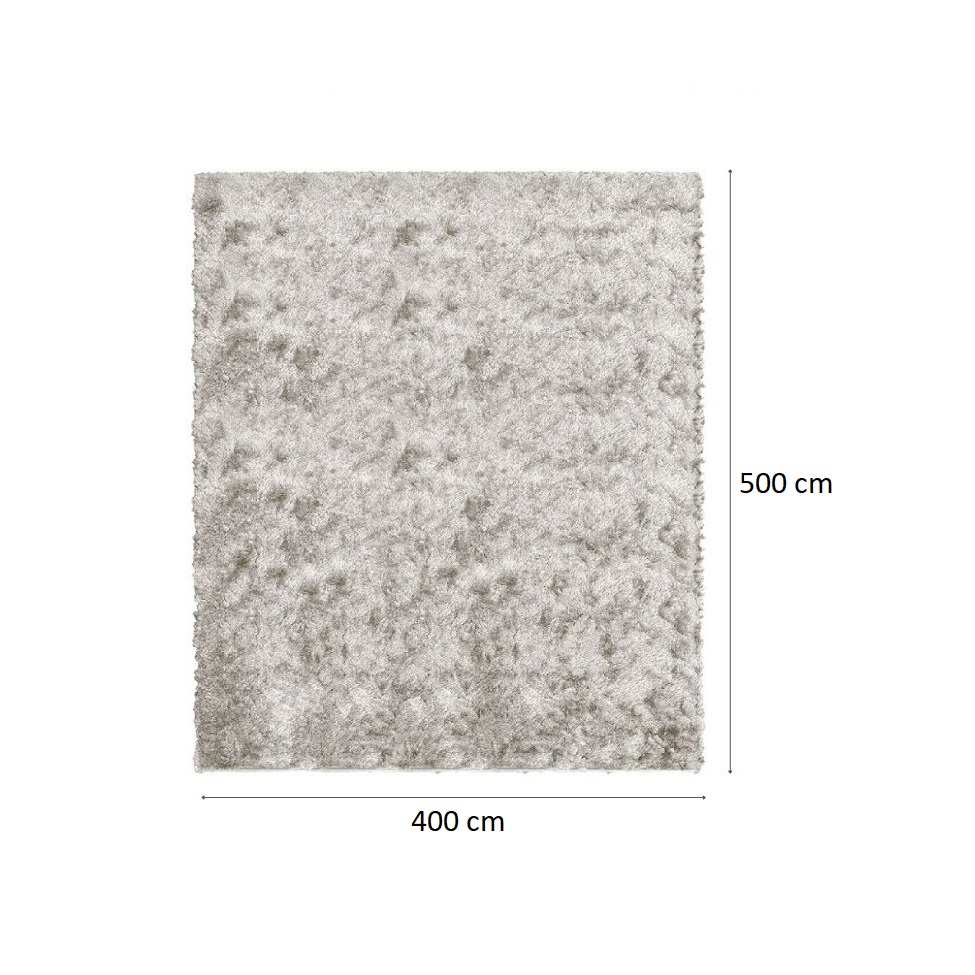 Tapete Tufting Show Bale Retangular Poliéster (400x500) Bege Claro