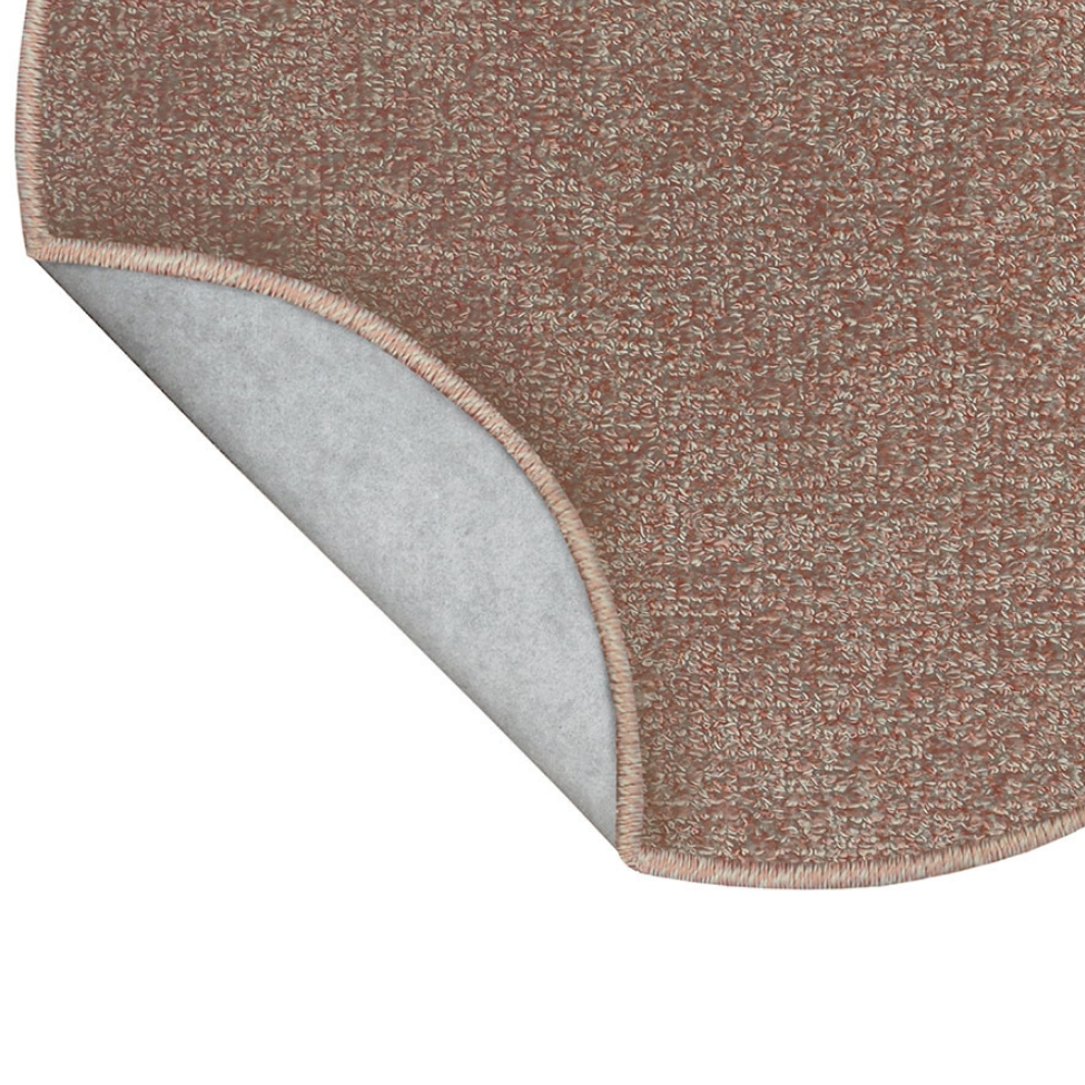 tapete Tufting Elegant Redondo Bouclé (190x190) Rosê