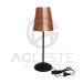 Abajur Ambiente 01 Lâmpada E27 Preto/Cobre - T.Y Iluminação