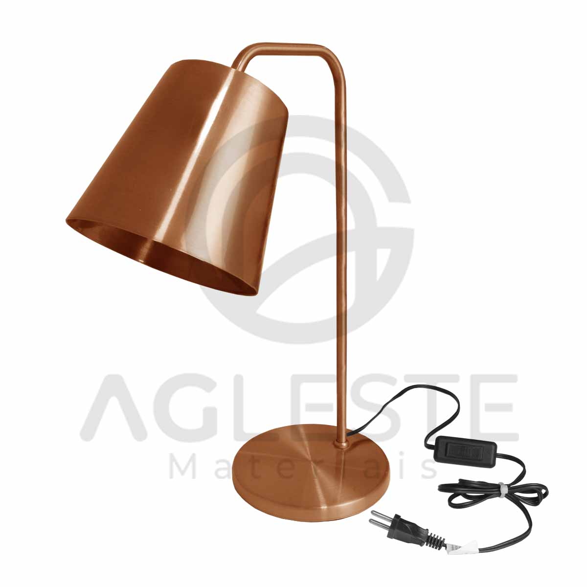 Abajur Ravena 01 Lâmpada E27 Cobre - T.Y