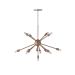 Lustre Sputinik 13 Lâmpada G9 Cobre - T.Y Iluminação