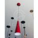 Pendente Cone Sem Furo Vermelho Metalico/Branco - T.Y Iluminação