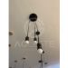 Pendente Kit Suspensão Haste Longa 03 Lâmpada E27 Preto - T.Y Iluminação