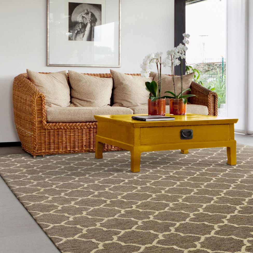 Tapete Bali Vinter Retangular Polipropileno (200x250) Marrom Escuro