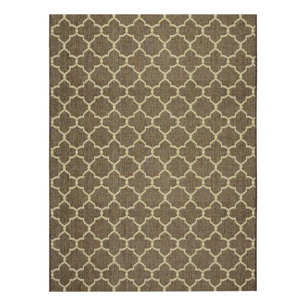 Tapete Bali Vinter Retangular Polipropileno (200x250) Marrom Escuro