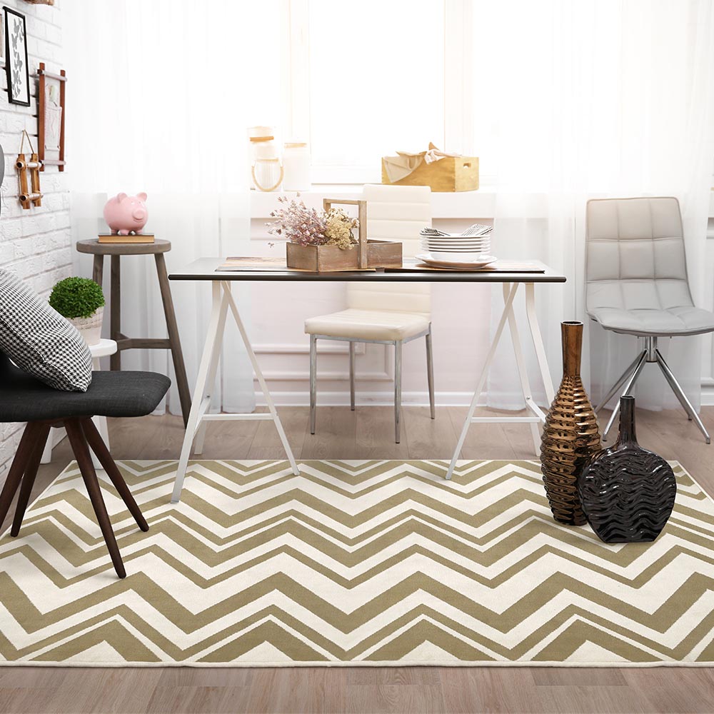 Tapete Beige and White Pérola 1,50X2,00M - São Carlos