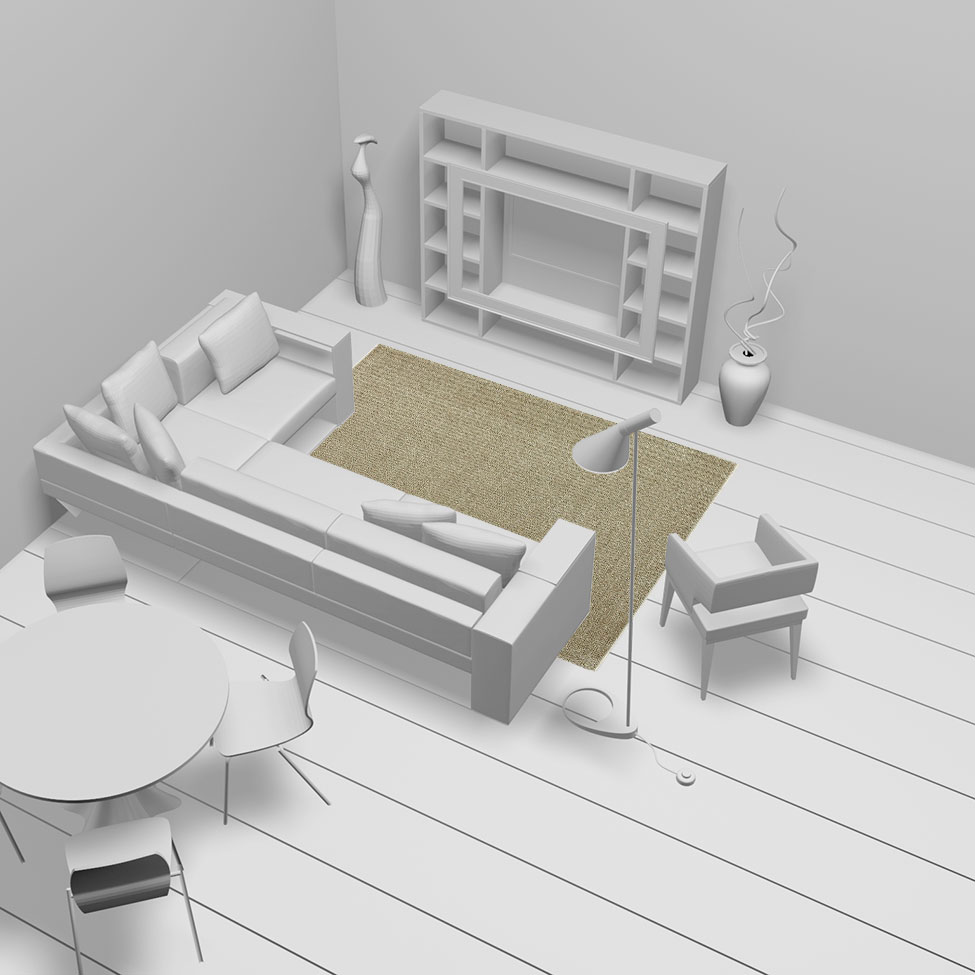 Tapete Classe A Retangular Poliéster 150x200 cm Cinza
