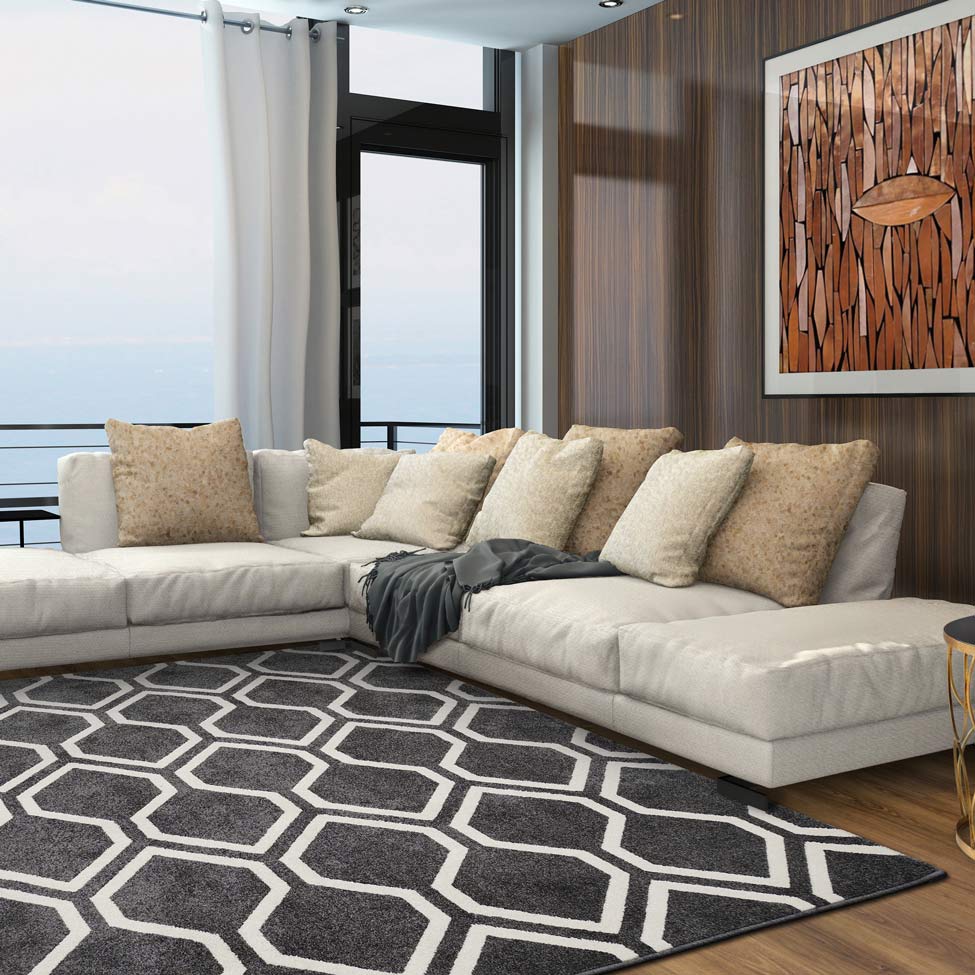 Tapete Classe A Retangular Polipropileno 150x200 cm Preto