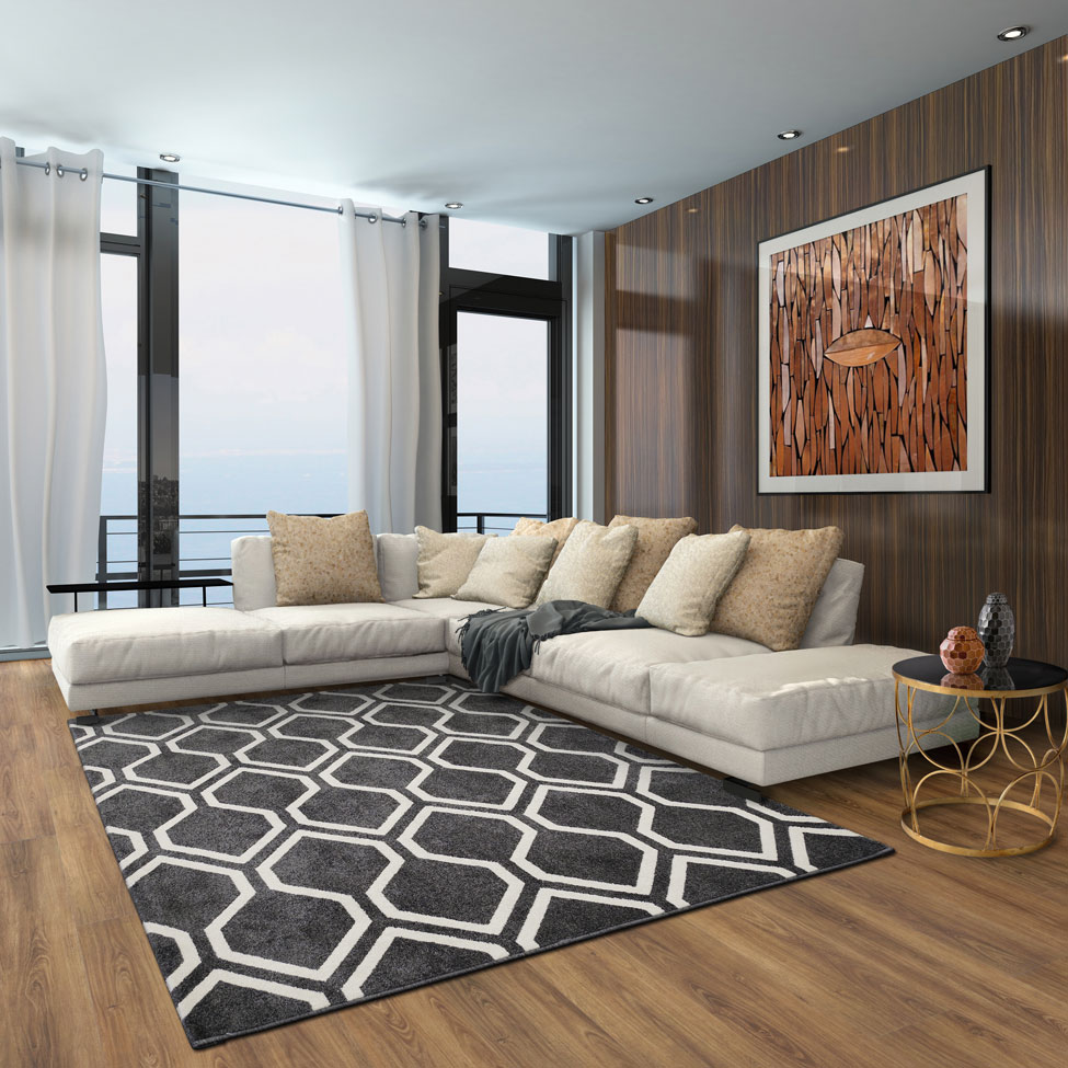 Tapete Classe A Retangular Polipropileno 200x290 cm Preto
