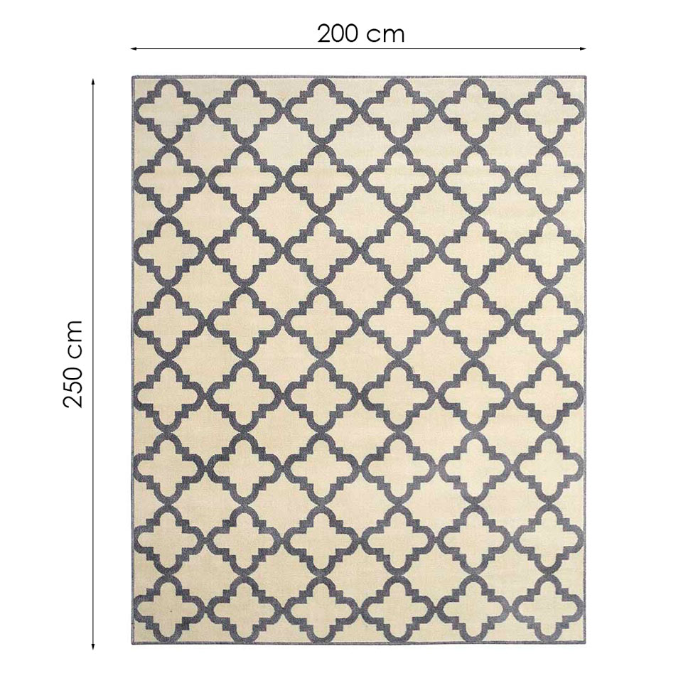 Tapete Herat Export Retangular Polipropileno (200x250) Marrom Claro