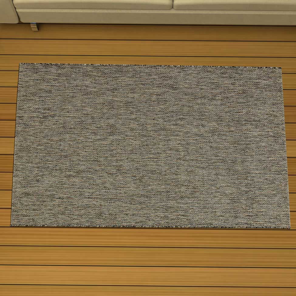 Tapete New Bouclê Retangular Poliéster (100x160cm) Chumbo