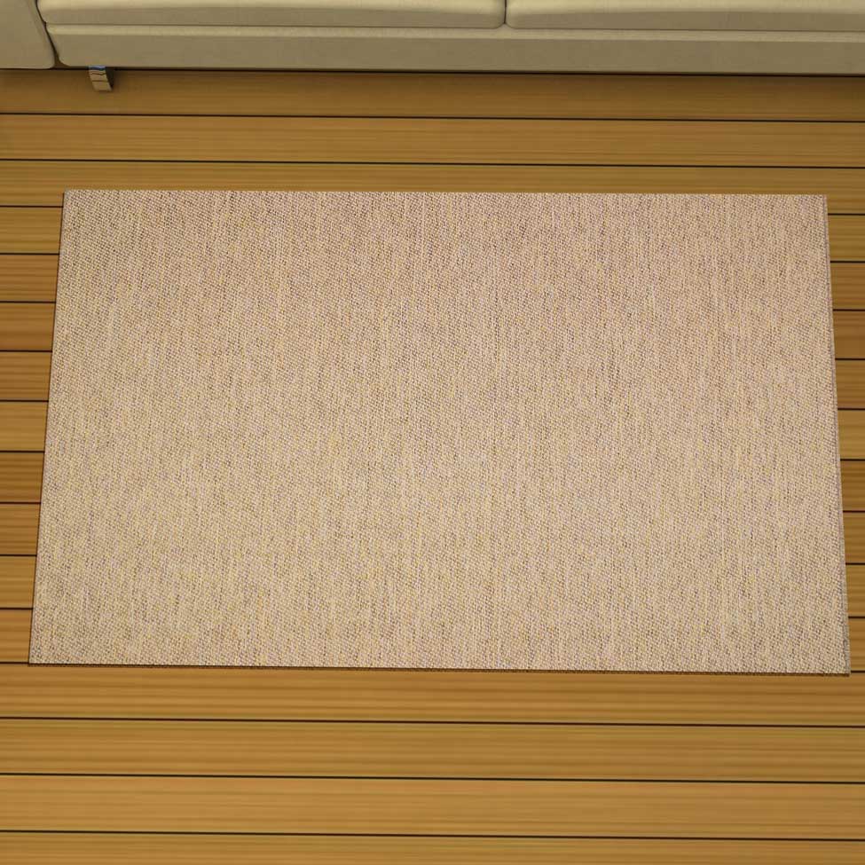 Tapete New Bouclê Retangular Poliéster (100x160cm) Havana