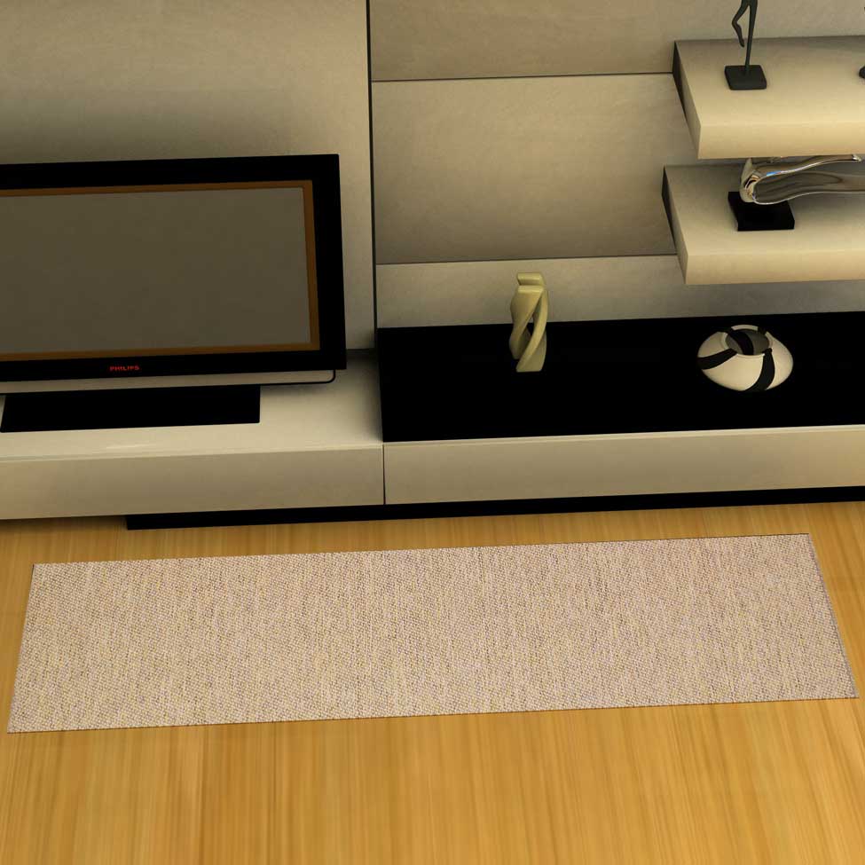 Tapete New Bouclê Retangular Poliéster (240x66cm) Havana