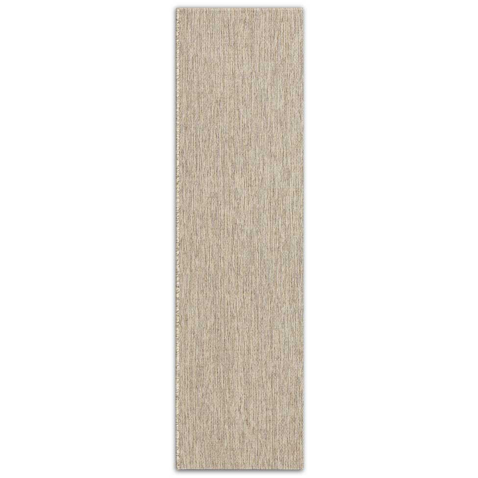 Tapete New Bouclê Retangular Poliéster (240x66cm) Palha
