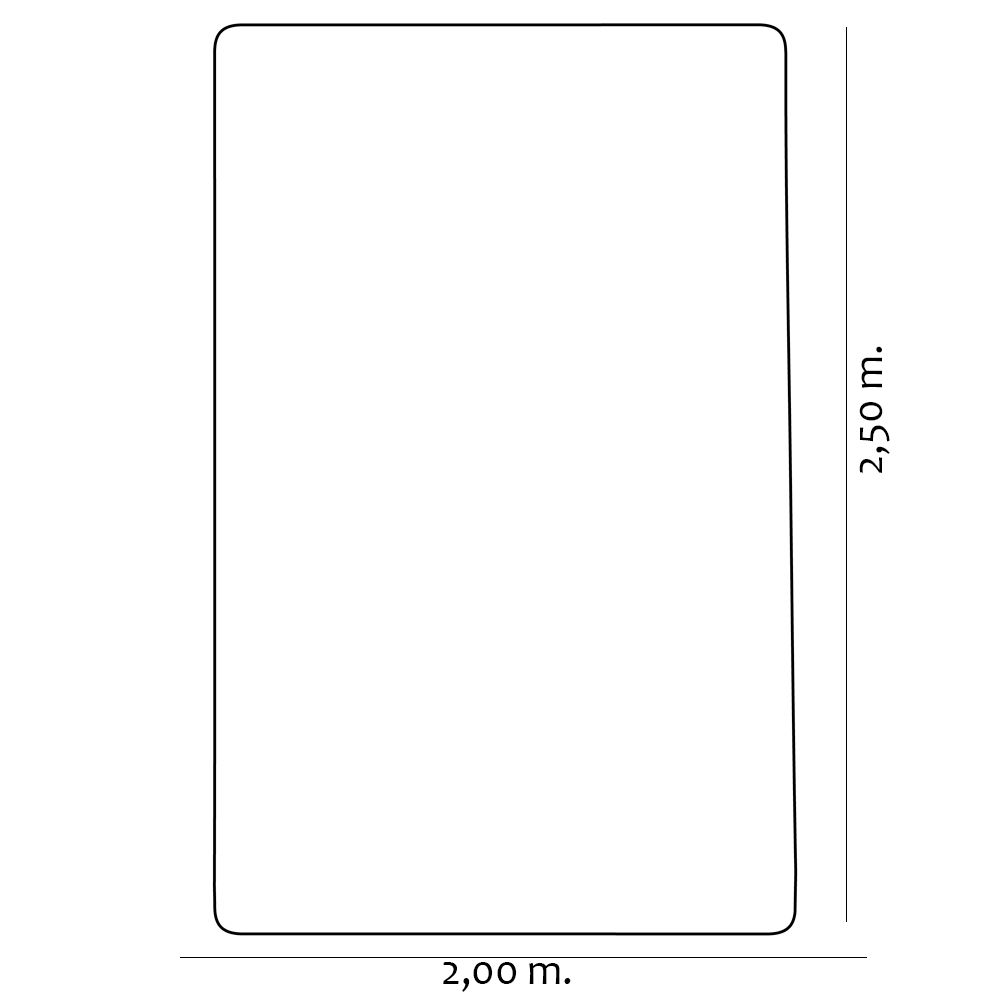 Tapete Para Sala de Estar Aruba 2,00x2,50 Arrecife - Tapetes São Carlos