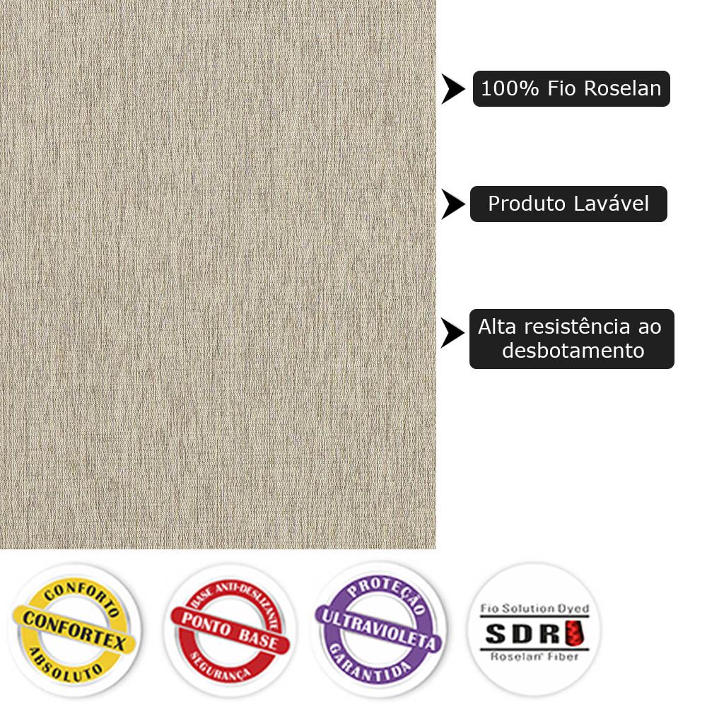 Tapete Para Sala de Estar New Bouclê 2,00x3,00 Palha - Tapetes São Carlos