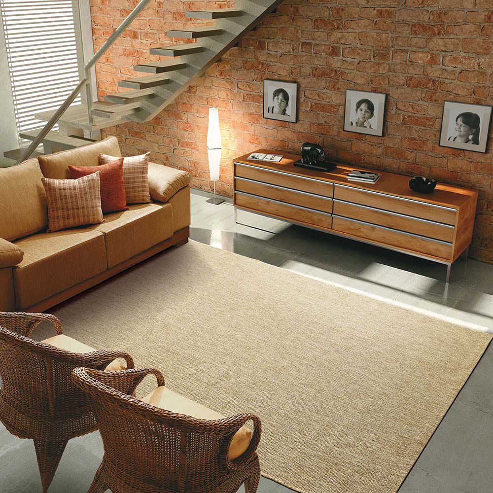 Tapete Para Sala de Estar New Bouclê 2,50x3,00 Palha - Tapetes São Carlos