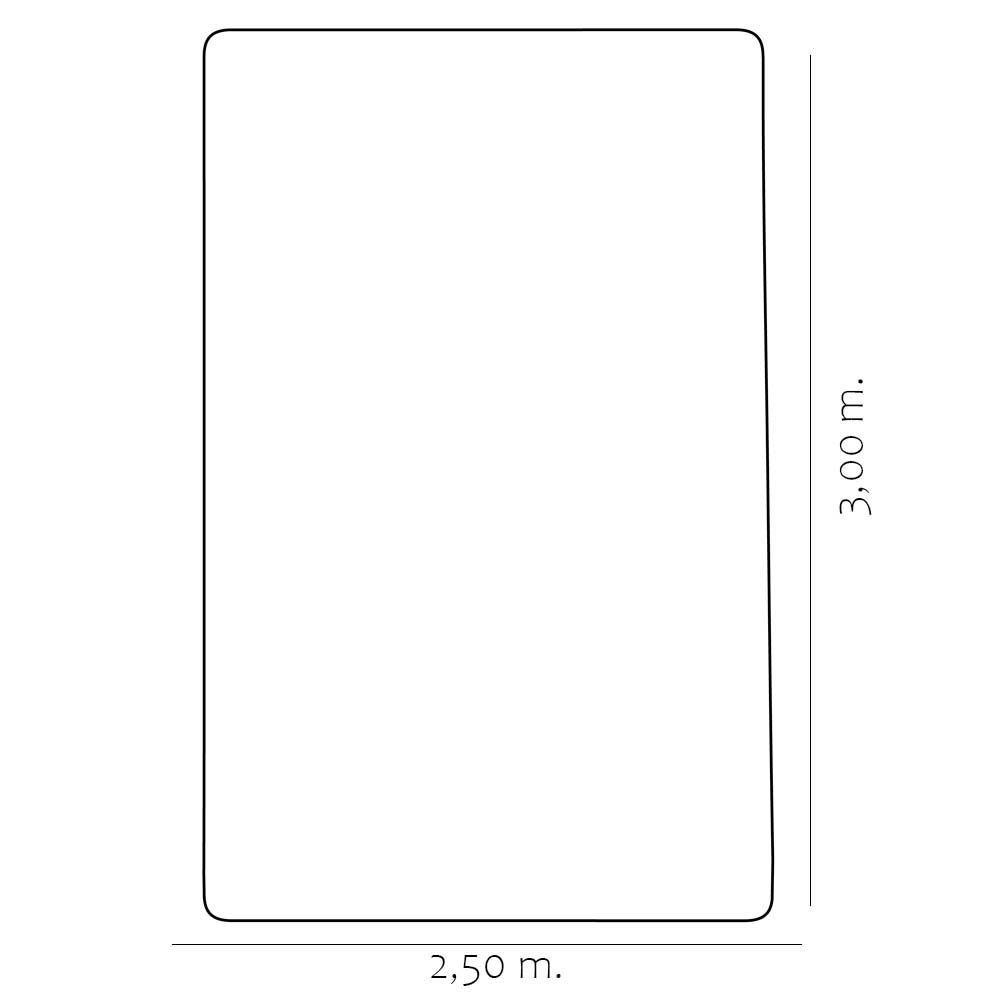 Tapete Para Sala de Estar New Bouclê 2,50x3,00 Piauí G57 - Tapetes São Carlos