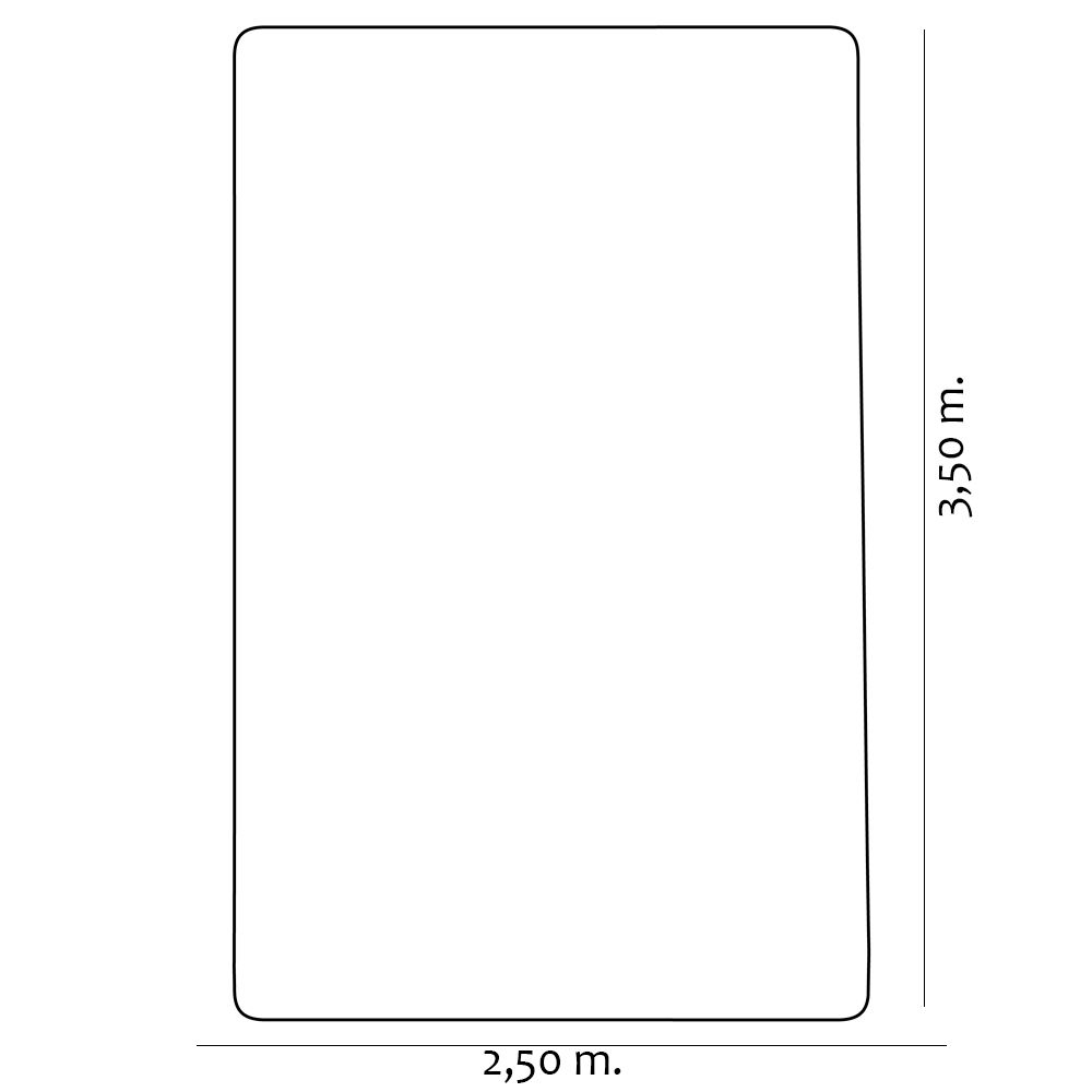 Tapete Para Sala de Estar New Bouclê 2,50x3,50 Vulcan - Tapetes São Carlos
