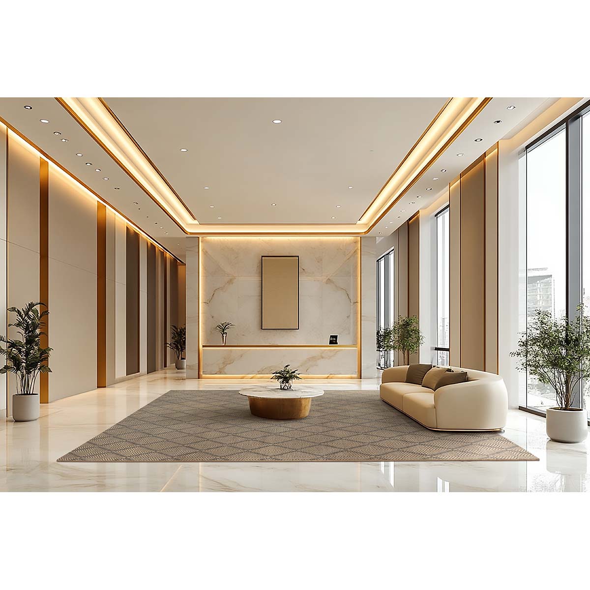 Tapete Sala Sisal Sarja Bambu 1,00X1,50M São Carlos