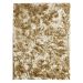 Tapete Show Valsa Retangular Poliéster 200x250 cm Marrom Claro